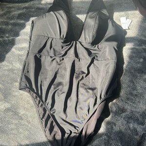 NWT Lane Bryant black bathing suit